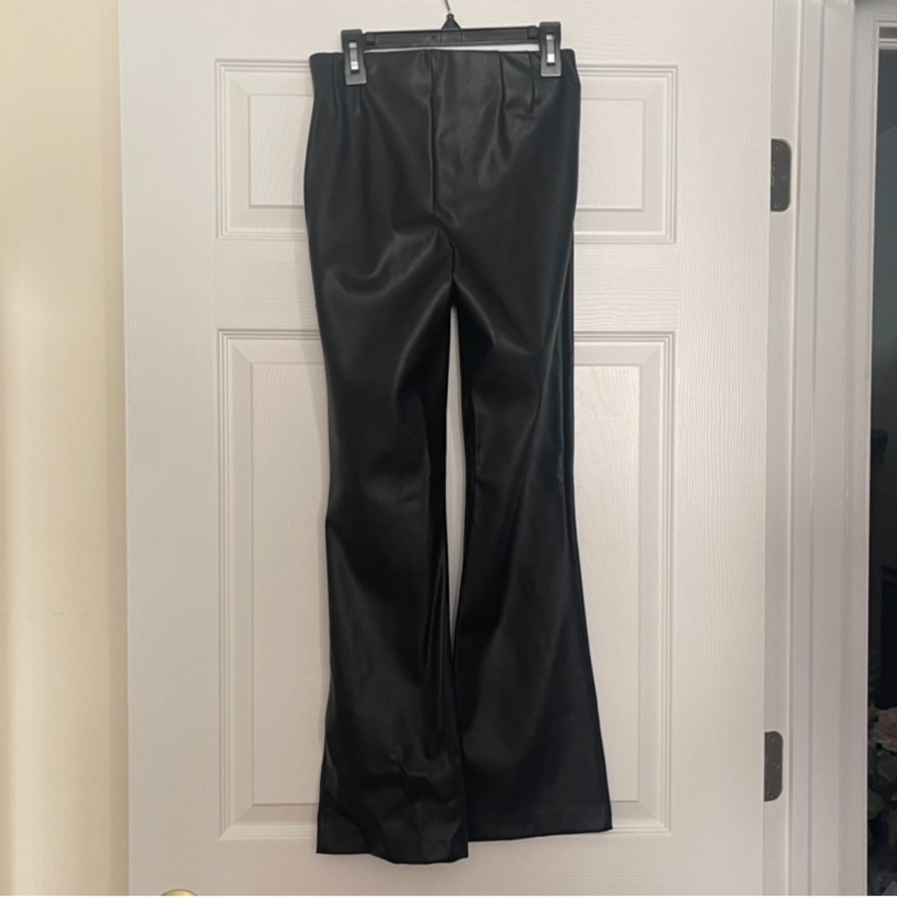 Zara High Rise Cropped Flare Pants - Picture 4 of 5